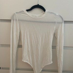 Aritzia Wilfred Free White Bodysuit (S) - BNWOT